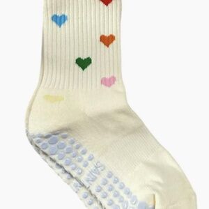 Pilates Grip Socks, Hearts